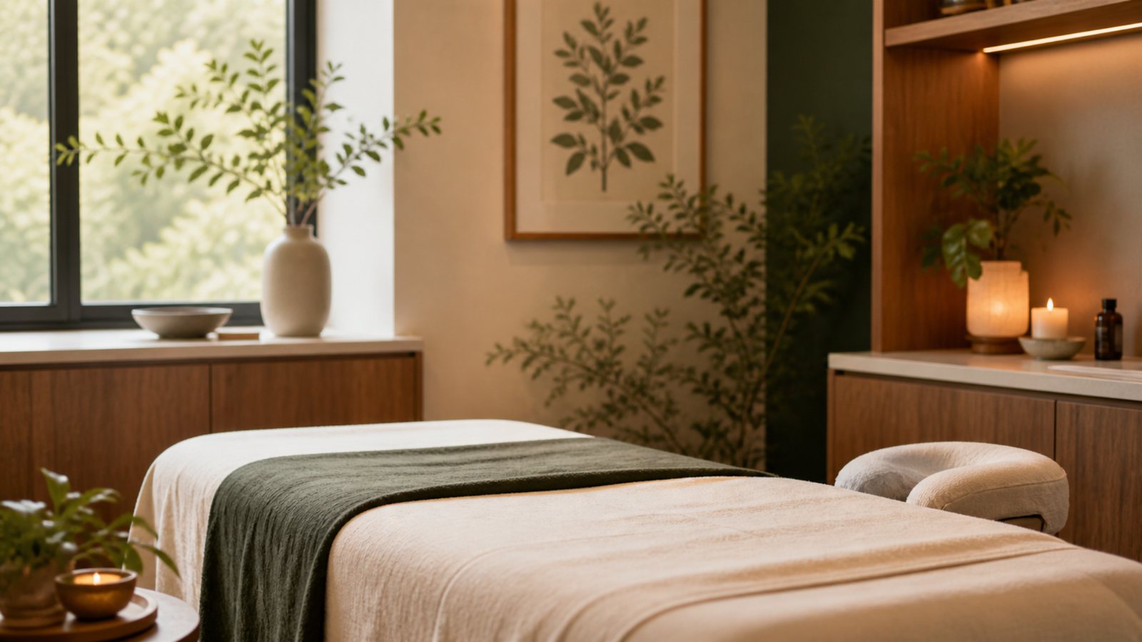Prepared calm treatment room for an InnerVital patient visit